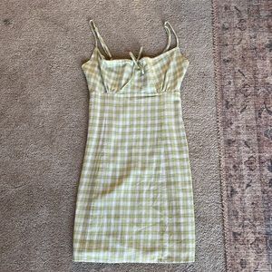 plaid green Brandy Melville sundress